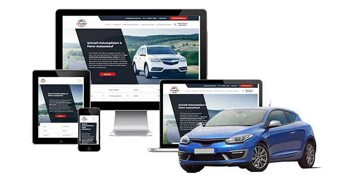 ankauf mobil Ankaufseite mobil – Autoankauf Uetze mit rotem PKW